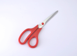 Stainless steel household scissors with soft touch handle